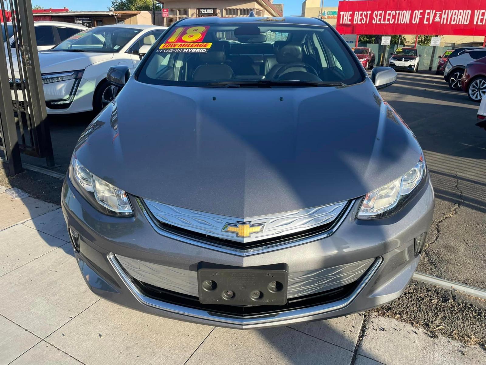 2018 DARK GRAY /BLACK Chevrolet Volt (1G1RC6S52JU) , located at 744 E Miner Ave, Stockton, CA, 95202, (209) 944-5770, 37.956863, -121.282082 - PLUS TAXES AND FEES - Photo #2